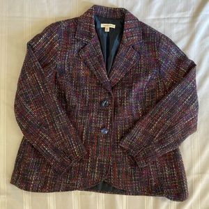Multicolor Coldwater Creek Sweater Jacket size W20